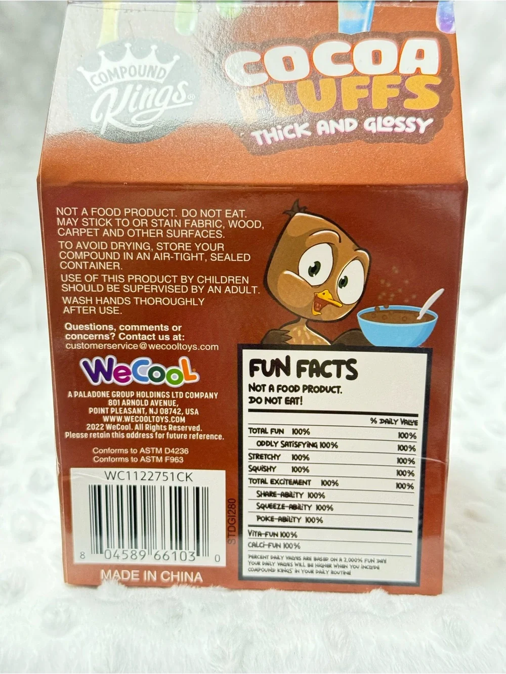 Compound Kings Cocoa Fluffs Marshmallow Scented Squishy Slime with mix ins